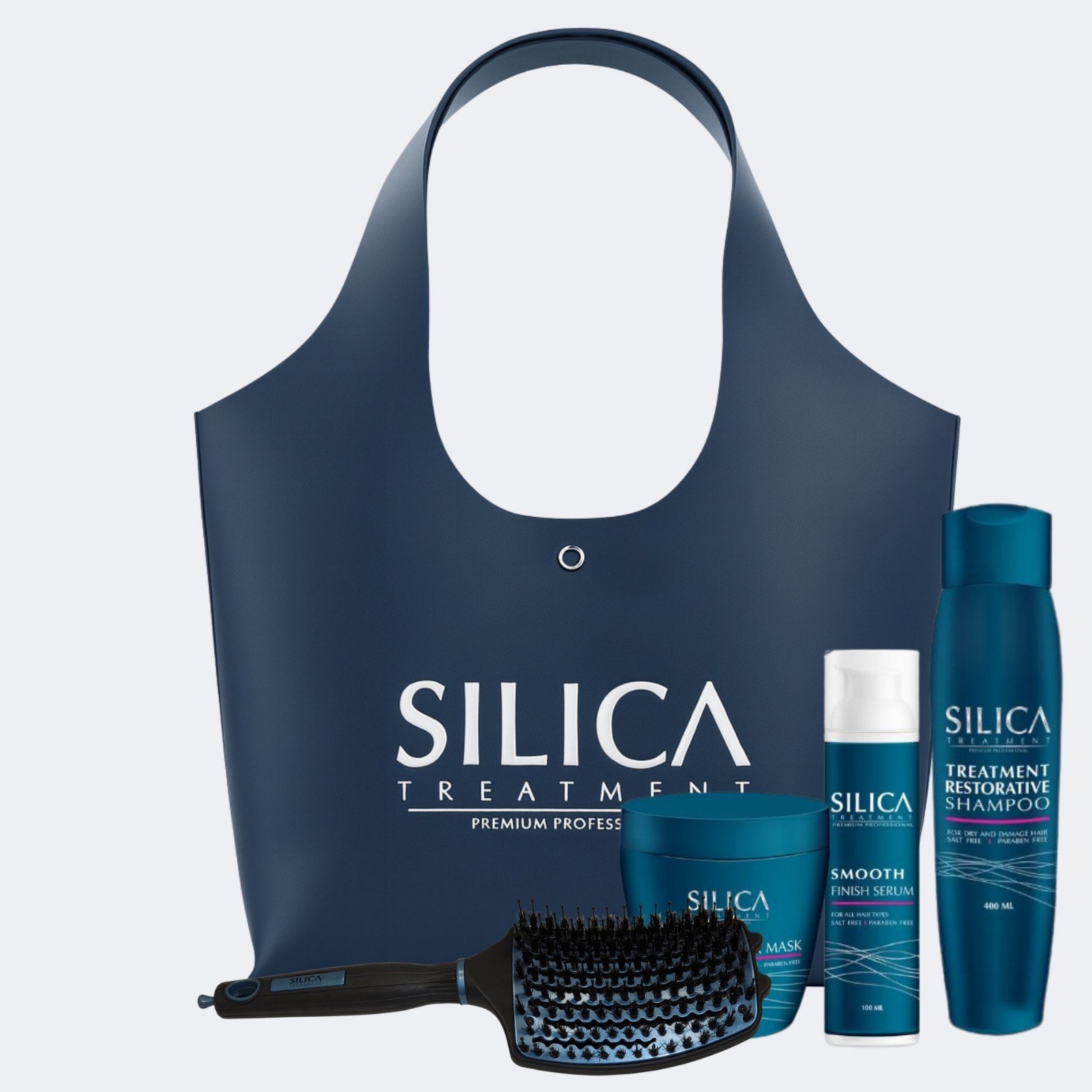 SILICA סיליקה מארז מוצרים  לשיער בתיק מעוצב 100 מ"ל